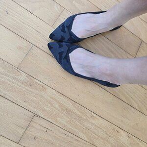 Rothy's | The point gray black camouflage balletcore flats | WMS 7